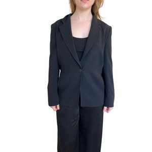 Max Mara Black Light Weight Blazer Size 12